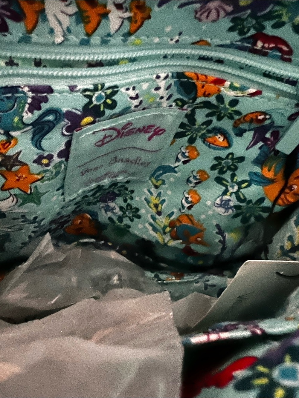NWT Disney Vera Bradley Ariel Floral Ditsy Mini Backpack The Little Mermaid - Picture 12 of 12